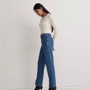 The Perfect Vintage Jean in Medium Indigo Wash: Seamed Edition